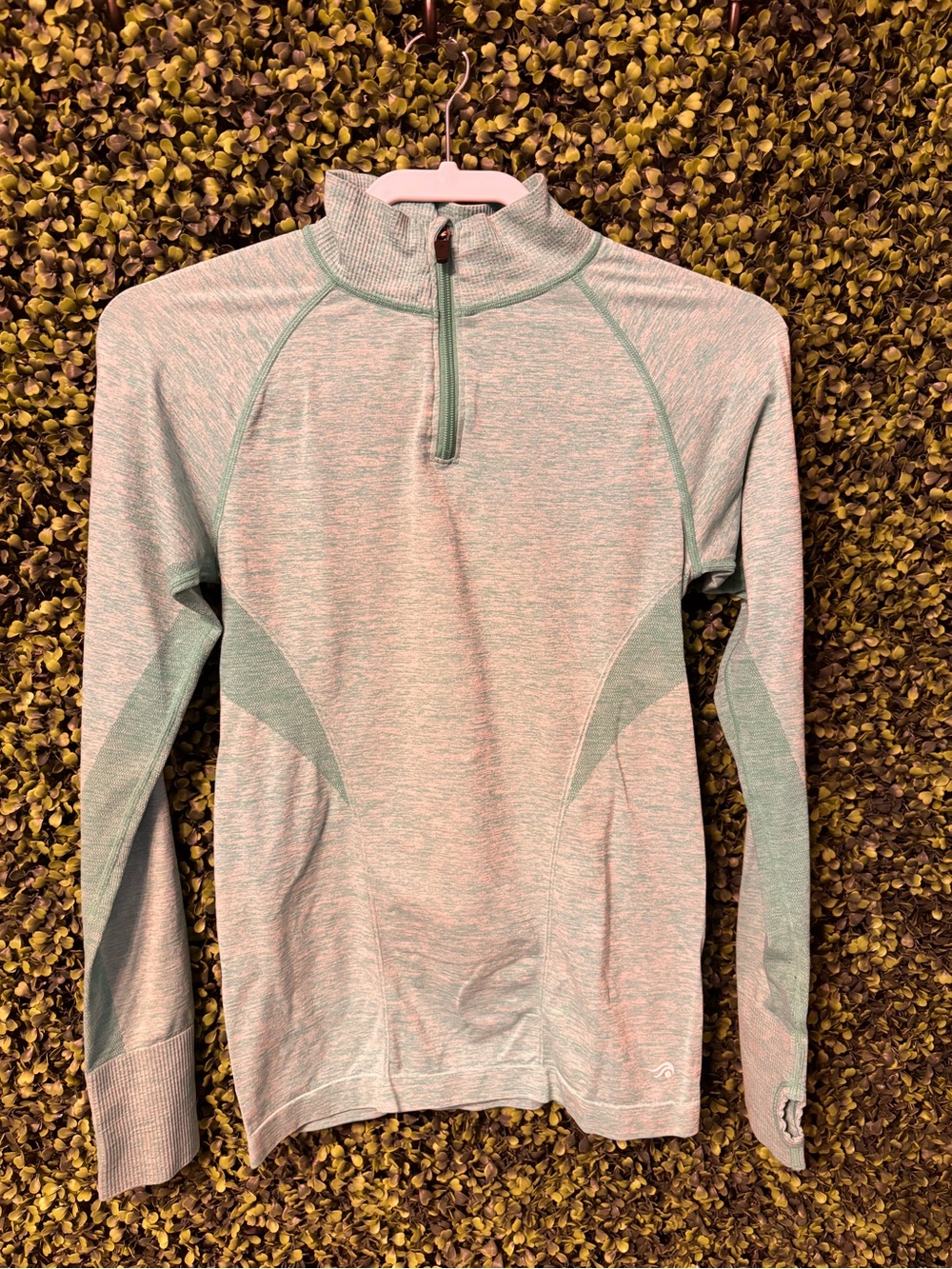 Ideology Mint Green Quarter-Zip Pullover